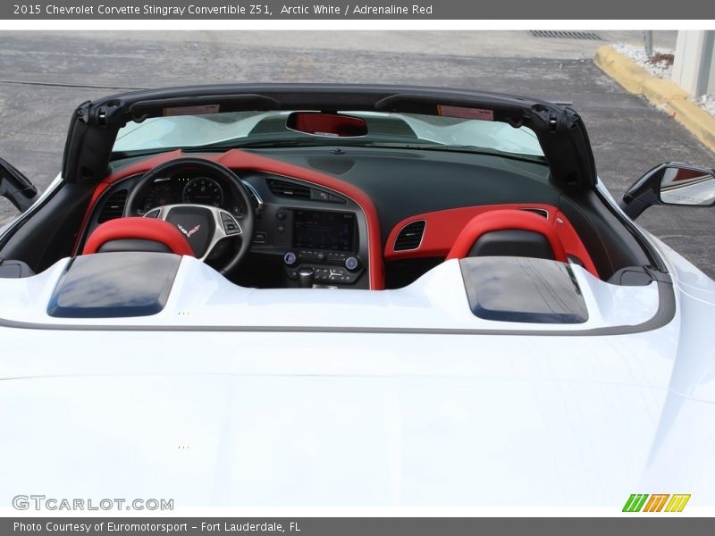 Arctic White / Adrenaline Red 2015 Chevrolet Corvette Stingray Convertible Z51