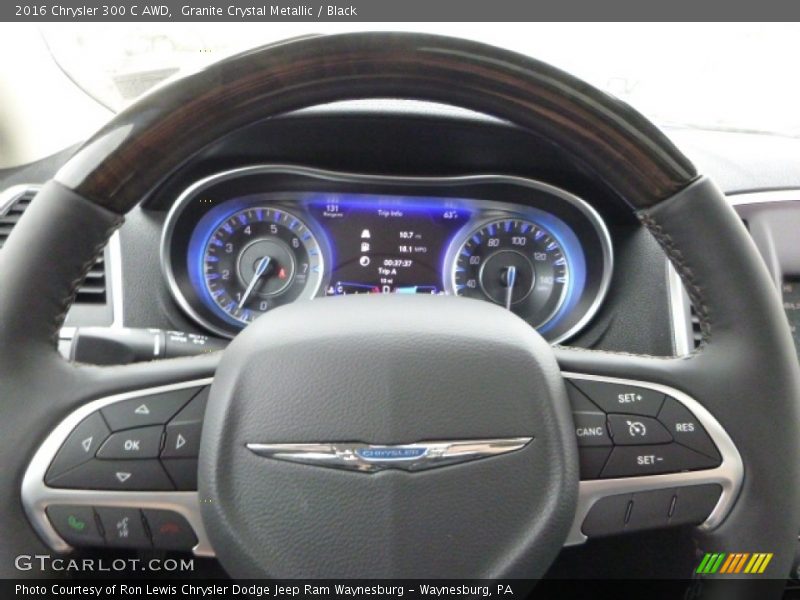 Granite Crystal Metallic / Black 2016 Chrysler 300 C AWD