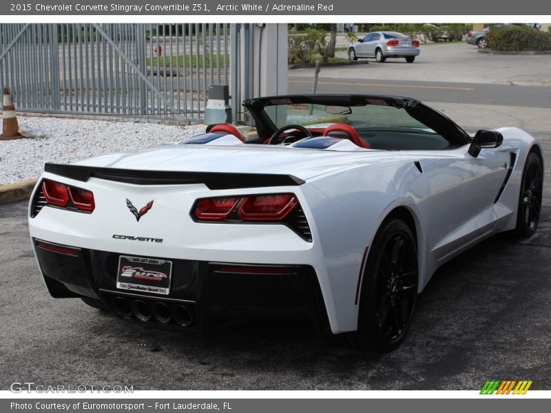 Arctic White / Adrenaline Red 2015 Chevrolet Corvette Stingray Convertible Z51