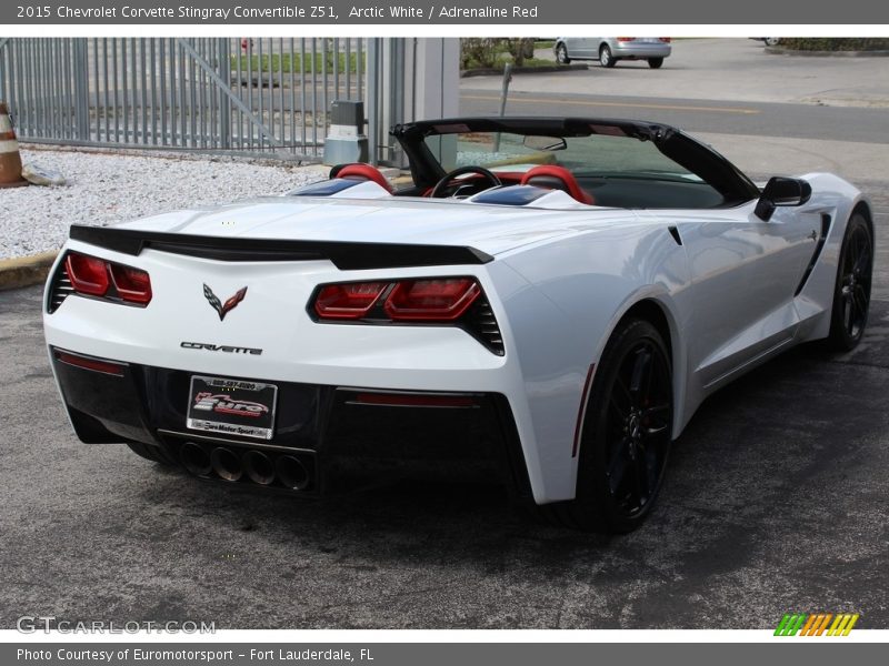 Arctic White / Adrenaline Red 2015 Chevrolet Corvette Stingray Convertible Z51