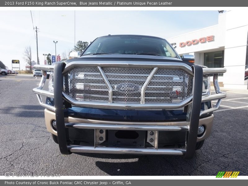 Blue Jeans Metallic / Platinum Unique Pecan Leather 2013 Ford F150 King Ranch SuperCrew