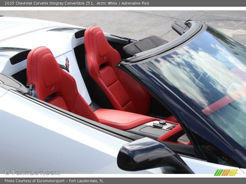 Arctic White / Adrenaline Red 2015 Chevrolet Corvette Stingray Convertible Z51