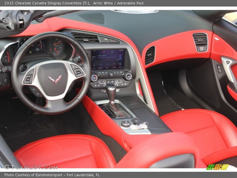 Adrenaline Red Interior - 2015 Corvette Stingray Convertible Z51 