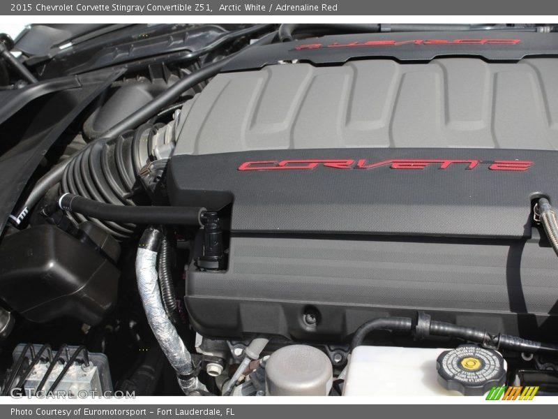 Arctic White / Adrenaline Red 2015 Chevrolet Corvette Stingray Convertible Z51