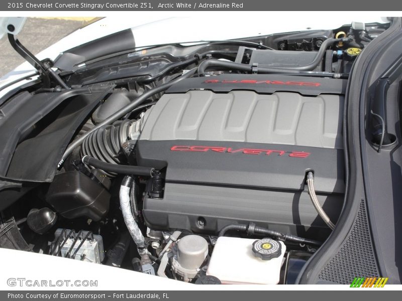 Arctic White / Adrenaline Red 2015 Chevrolet Corvette Stingray Convertible Z51