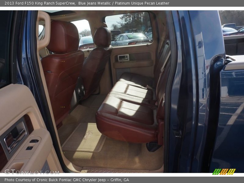 Blue Jeans Metallic / Platinum Unique Pecan Leather 2013 Ford F150 King Ranch SuperCrew