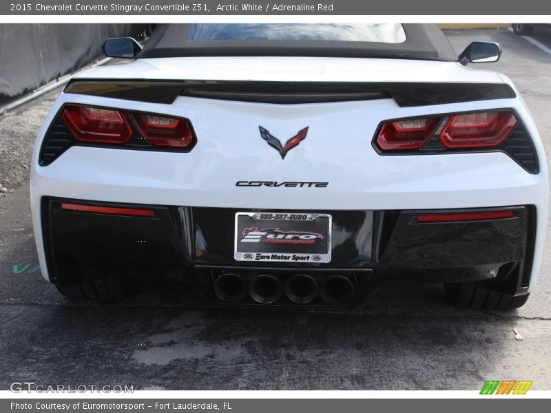 Arctic White / Adrenaline Red 2015 Chevrolet Corvette Stingray Convertible Z51