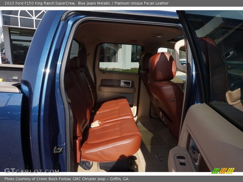 Blue Jeans Metallic / Platinum Unique Pecan Leather 2013 Ford F150 King Ranch SuperCrew