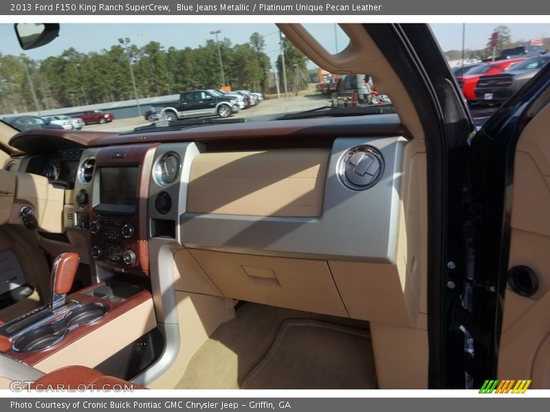Blue Jeans Metallic / Platinum Unique Pecan Leather 2013 Ford F150 King Ranch SuperCrew