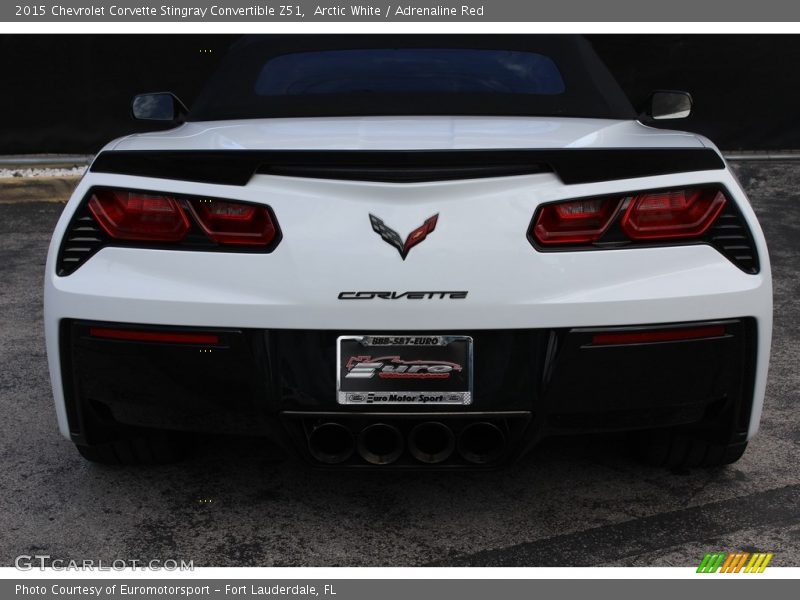 Arctic White / Adrenaline Red 2015 Chevrolet Corvette Stingray Convertible Z51
