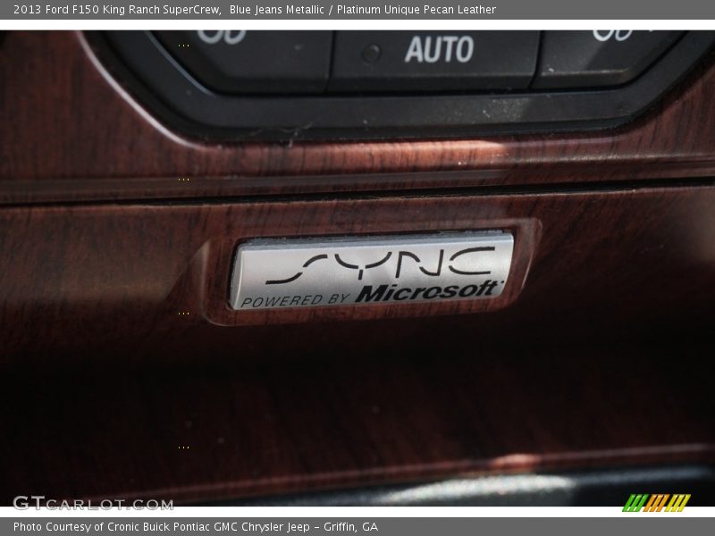 Blue Jeans Metallic / Platinum Unique Pecan Leather 2013 Ford F150 King Ranch SuperCrew