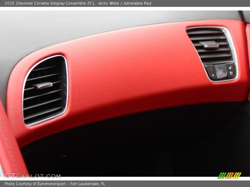 Arctic White / Adrenaline Red 2015 Chevrolet Corvette Stingray Convertible Z51