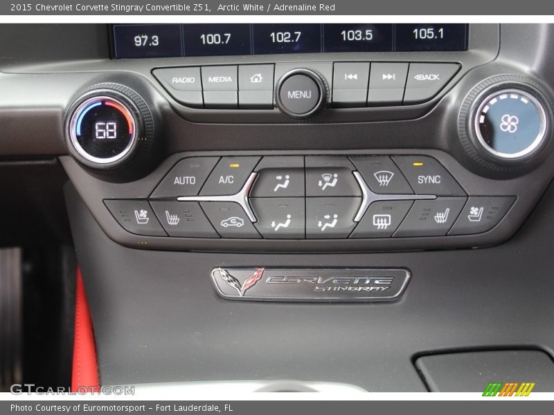 Controls of 2015 Corvette Stingray Convertible Z51