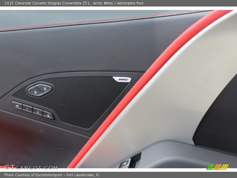 Arctic White / Adrenaline Red 2015 Chevrolet Corvette Stingray Convertible Z51