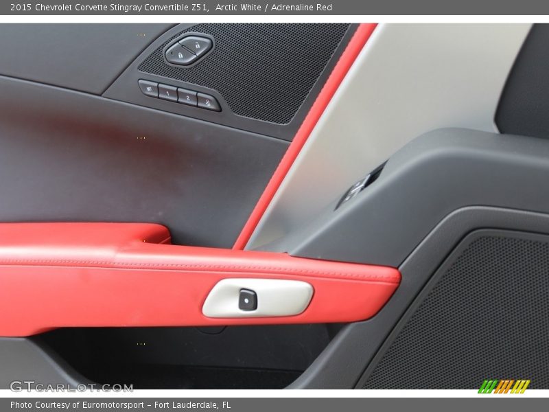 Arctic White / Adrenaline Red 2015 Chevrolet Corvette Stingray Convertible Z51
