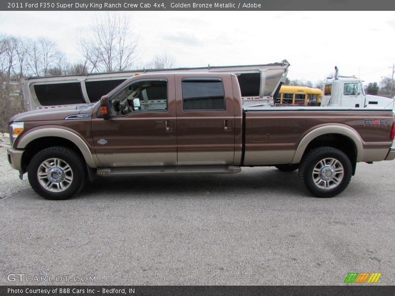 Golden Bronze Metallic / Adobe 2011 Ford F350 Super Duty King Ranch Crew Cab 4x4