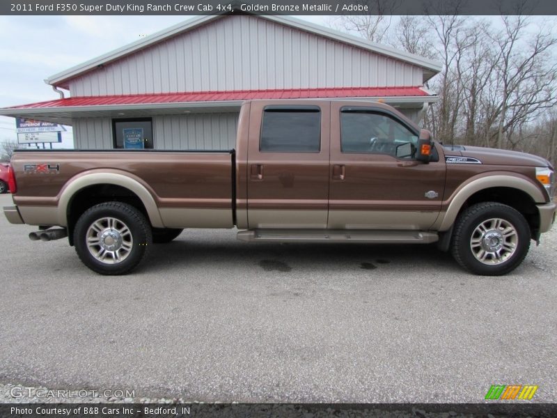 Golden Bronze Metallic / Adobe 2011 Ford F350 Super Duty King Ranch Crew Cab 4x4