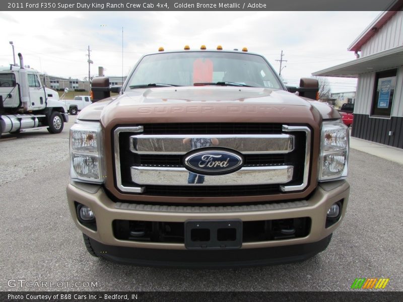 Golden Bronze Metallic / Adobe 2011 Ford F350 Super Duty King Ranch Crew Cab 4x4
