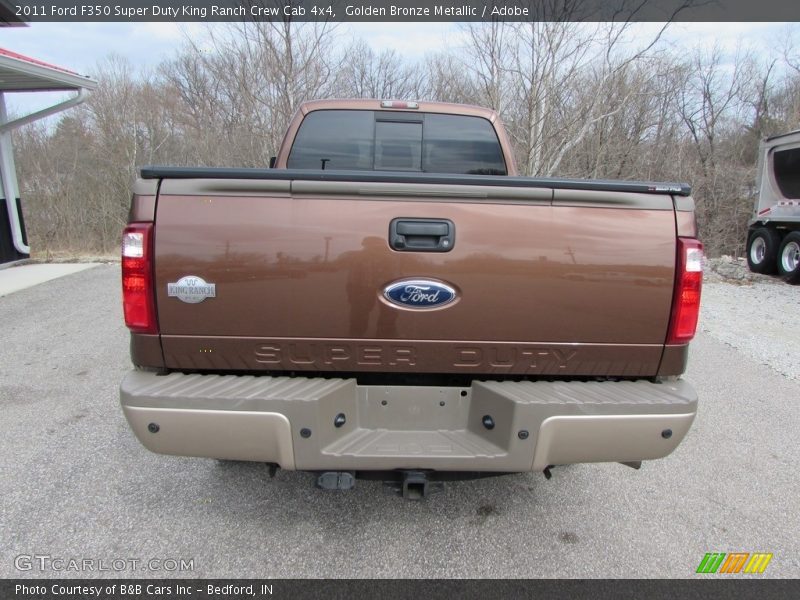Golden Bronze Metallic / Adobe 2011 Ford F350 Super Duty King Ranch Crew Cab 4x4