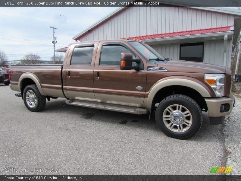 Golden Bronze Metallic / Adobe 2011 Ford F350 Super Duty King Ranch Crew Cab 4x4