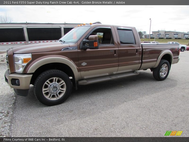 Golden Bronze Metallic / Adobe 2011 Ford F350 Super Duty King Ranch Crew Cab 4x4