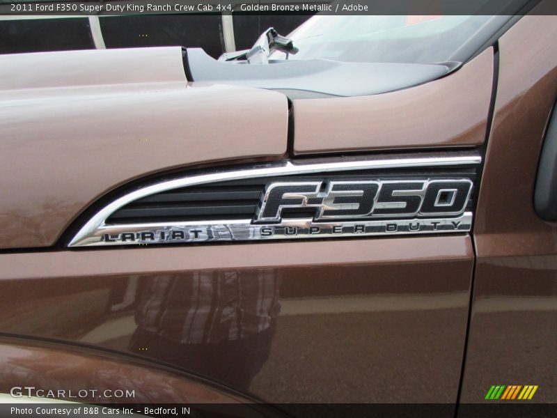 Golden Bronze Metallic / Adobe 2011 Ford F350 Super Duty King Ranch Crew Cab 4x4