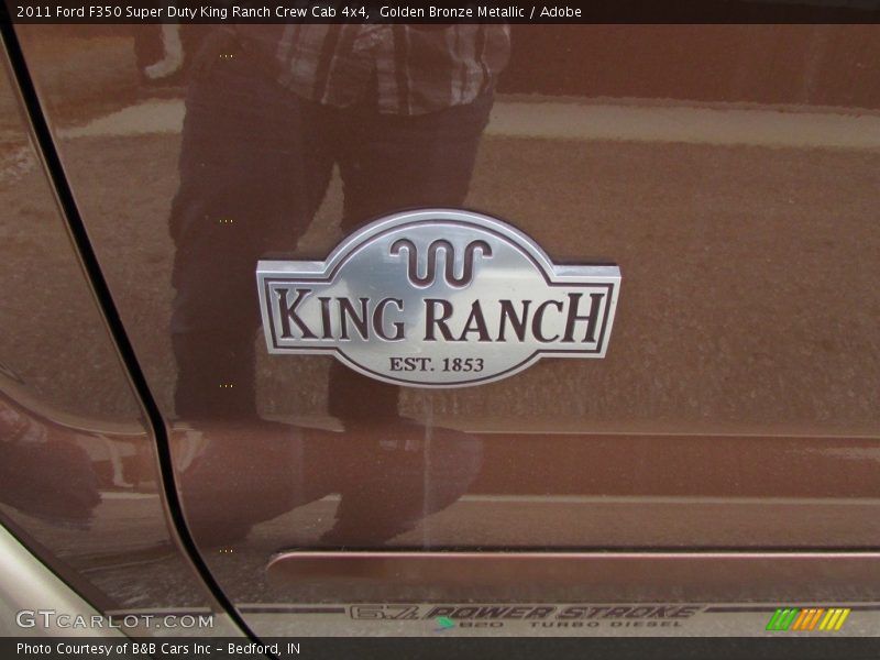 Golden Bronze Metallic / Adobe 2011 Ford F350 Super Duty King Ranch Crew Cab 4x4