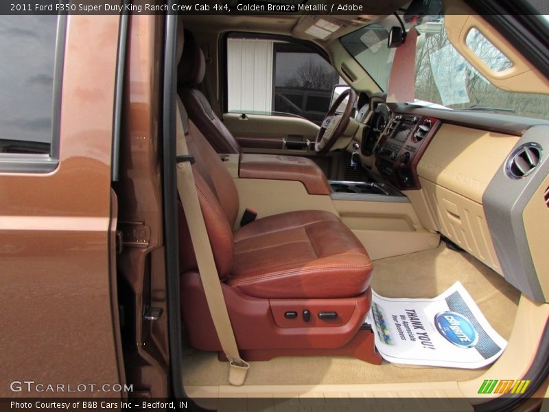 Golden Bronze Metallic / Adobe 2011 Ford F350 Super Duty King Ranch Crew Cab 4x4