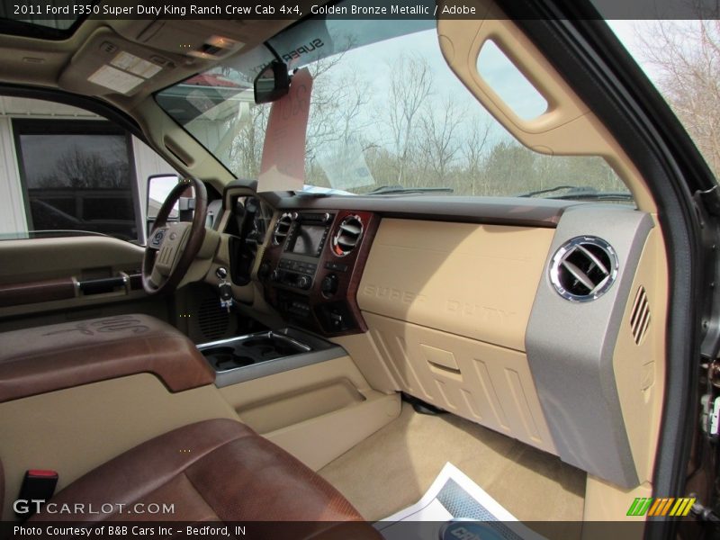 Golden Bronze Metallic / Adobe 2011 Ford F350 Super Duty King Ranch Crew Cab 4x4