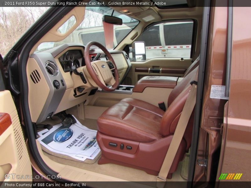 Golden Bronze Metallic / Adobe 2011 Ford F350 Super Duty King Ranch Crew Cab 4x4