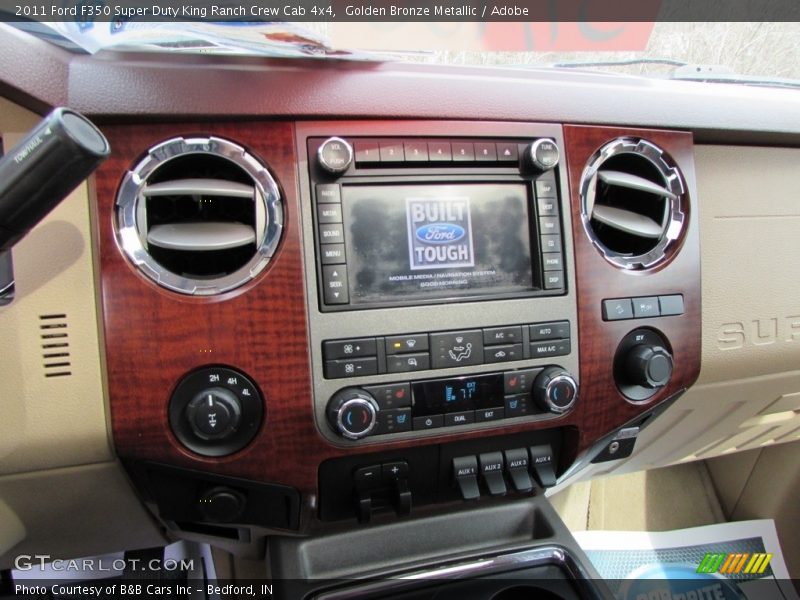 Golden Bronze Metallic / Adobe 2011 Ford F350 Super Duty King Ranch Crew Cab 4x4
