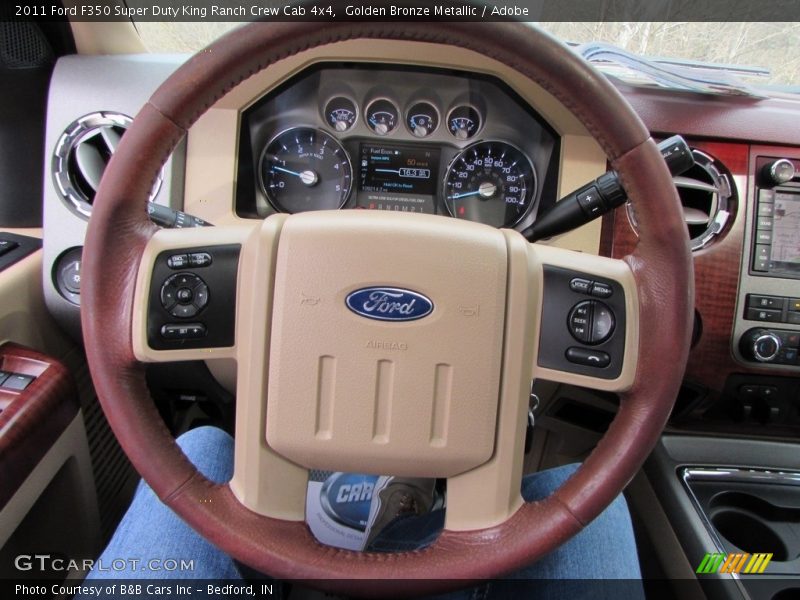 Golden Bronze Metallic / Adobe 2011 Ford F350 Super Duty King Ranch Crew Cab 4x4