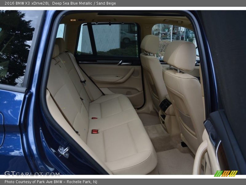 Deep Sea Blue Metallic / Sand Beige 2016 BMW X3 xDrive28i