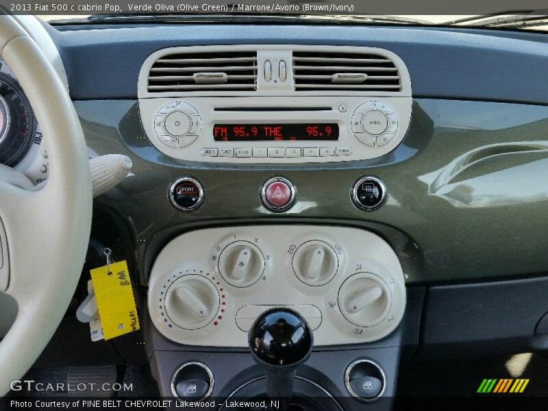 Controls of 2013 500 c cabrio Pop