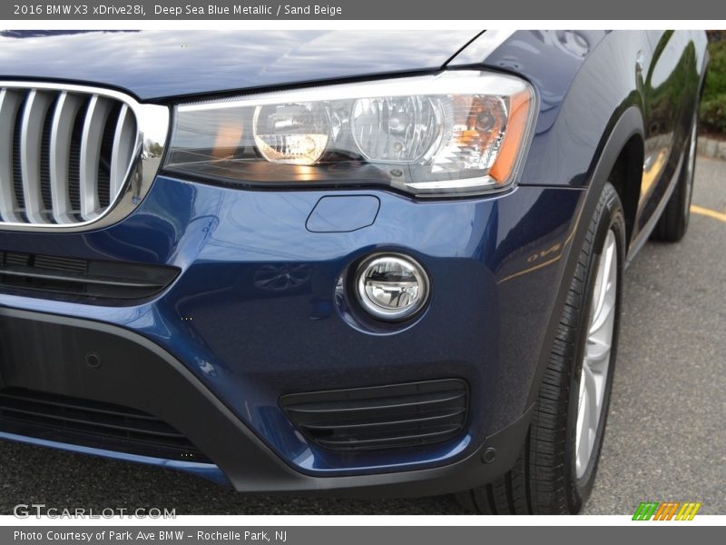 Deep Sea Blue Metallic / Sand Beige 2016 BMW X3 xDrive28i