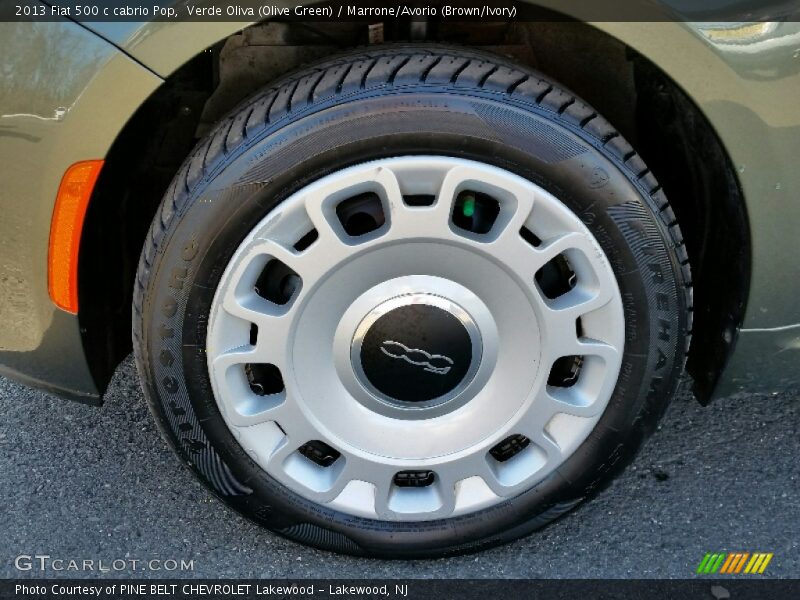 Verde Oliva (Olive Green) / Marrone/Avorio (Brown/Ivory) 2013 Fiat 500 c cabrio Pop
