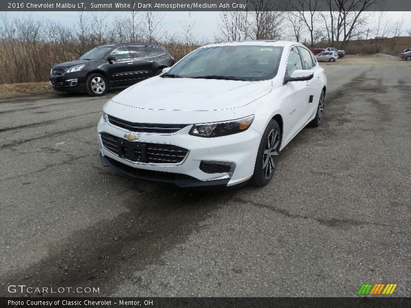 Summit White / Dark Atmosphere/Medium Ash Gray 2016 Chevrolet Malibu LT