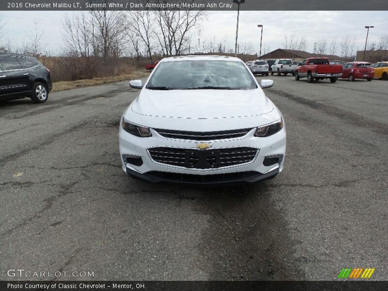 Summit White / Dark Atmosphere/Medium Ash Gray 2016 Chevrolet Malibu LT