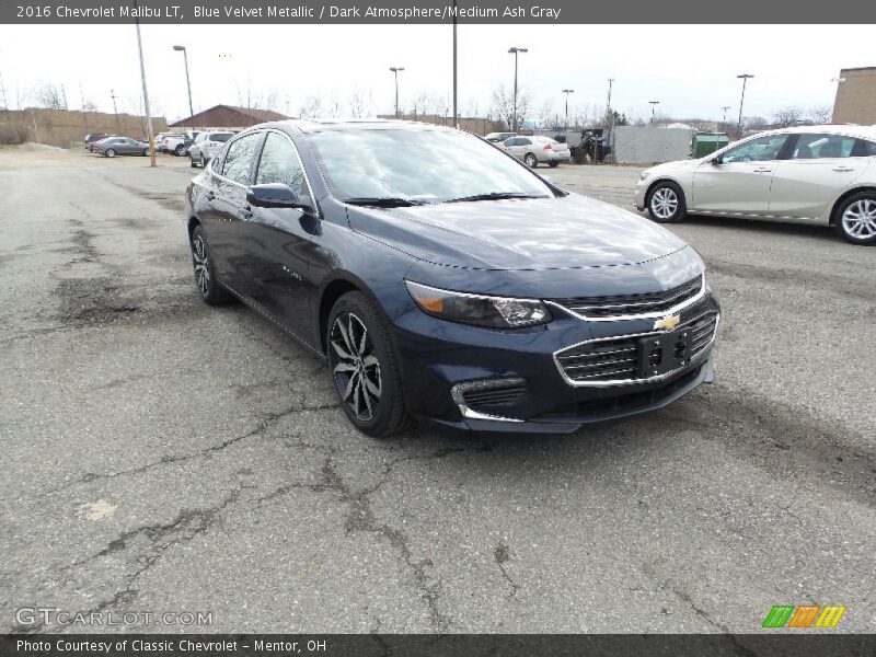 Blue Velvet Metallic / Dark Atmosphere/Medium Ash Gray 2016 Chevrolet Malibu LT