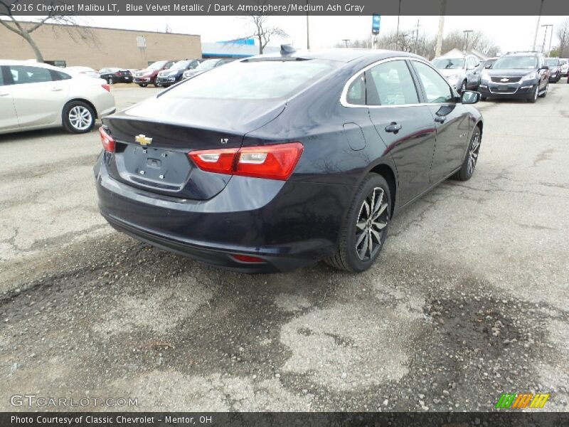 Blue Velvet Metallic / Dark Atmosphere/Medium Ash Gray 2016 Chevrolet Malibu LT