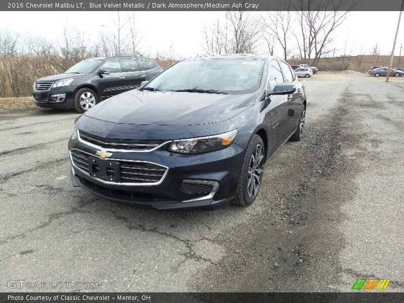Blue Velvet Metallic / Dark Atmosphere/Medium Ash Gray 2016 Chevrolet Malibu LT