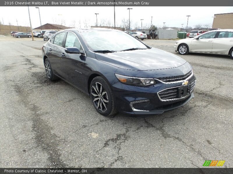 Blue Velvet Metallic / Dark Atmosphere/Medium Ash Gray 2016 Chevrolet Malibu LT