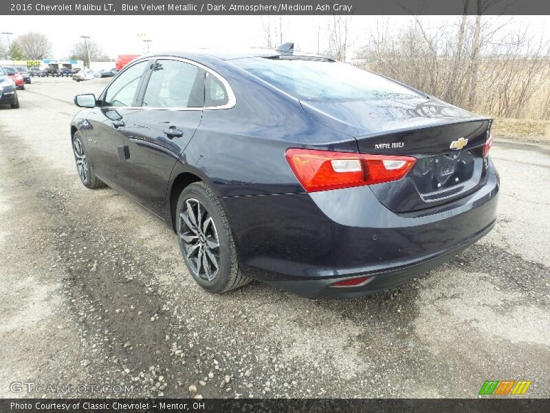 Blue Velvet Metallic / Dark Atmosphere/Medium Ash Gray 2016 Chevrolet Malibu LT