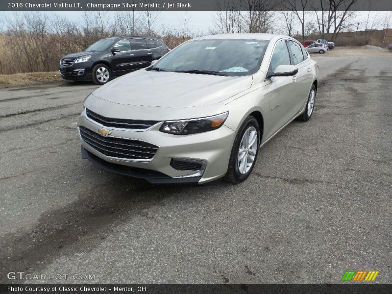 Champagne Silver Metallic / Jet Black 2016 Chevrolet Malibu LT