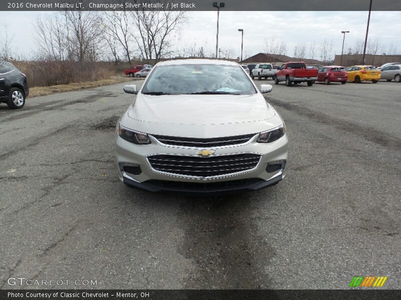 Champagne Silver Metallic / Jet Black 2016 Chevrolet Malibu LT