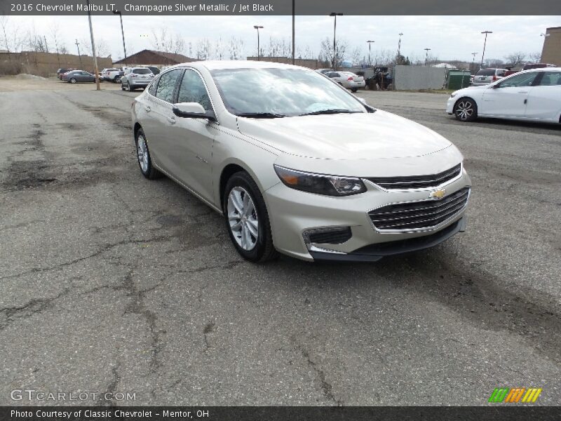Champagne Silver Metallic / Jet Black 2016 Chevrolet Malibu LT