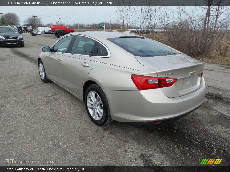 Champagne Silver Metallic / Jet Black 2016 Chevrolet Malibu LT
