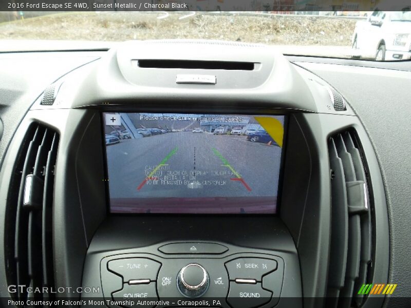 Sunset Metallic / Charcoal Black 2016 Ford Escape SE 4WD