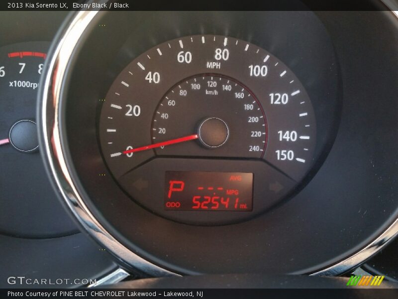 Ebony Black / Black 2013 Kia Sorento LX