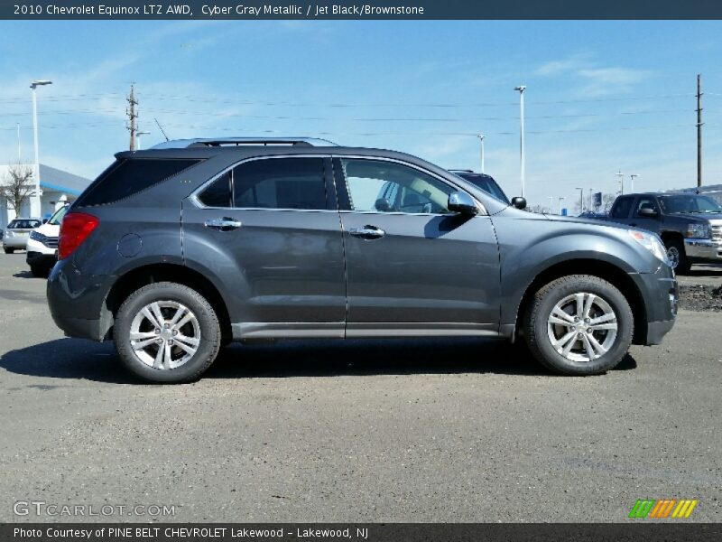 Cyber Gray Metallic / Jet Black/Brownstone 2010 Chevrolet Equinox LTZ AWD